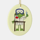 Kikker in het Science Lab Keramisch Ornament (Rechts)