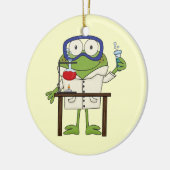 Kikker in het Science Lab Keramisch Ornament (Links)