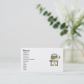 Kikker in het Science Lab Visitekaartje (Staand voorkant)