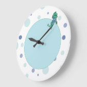 Kikker in Jeans, Birthday, Polka Dots Grote Klok (Hoek)