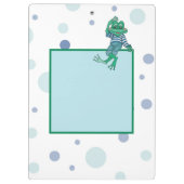 Kikker in Jeans, Birthday, Polka Dots Klembord (Achterkant)