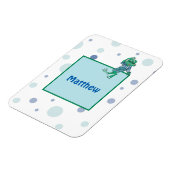 Kikker in Jeans, Birthday, Polka Dots Magneet (Linkerzijde)