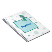 Kikker in Jeans, Birthday, Polka Dots Notitieboek (Rechterzijde)