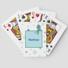Kikker in Jeans, Birthday, Polka Dots Speelkaarten