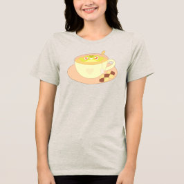 Kikker in kopje thee Tri-Blend shirt
