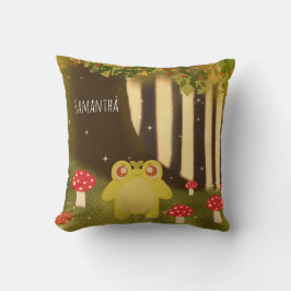 Kikker in magische Natuur Kussen