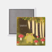 Kikker in magische Natuur Magneet (Voorkant / Achterkant)