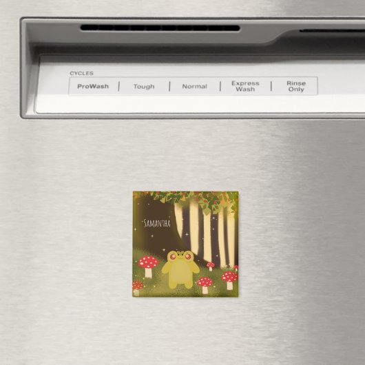 Kikker in magische Natuur Magneet (Insitu (Vaatwasser))