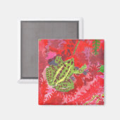 Kikker in rode veenmagneet magneet (Voorkant / Achterkant)