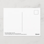 Kikker in rood kook in briefkaart van met de hand  (Achterkant)