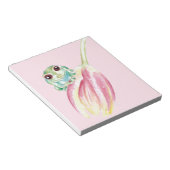 Kikker in roze notitieblok (Schuin)