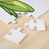 Kikker in Tennis met Tennis racket Legpuzzel (Zijkant)