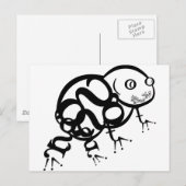 Kikker in type briefkaart (Voorkant / Achterkant)