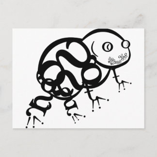 Kikker in type briefkaart