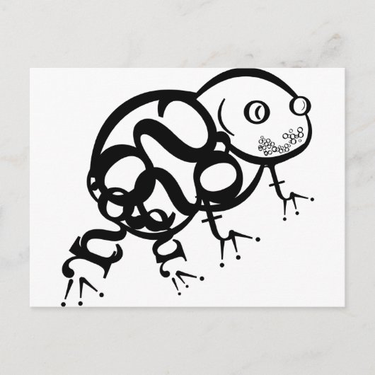 Kikker in type briefkaart (Voorkant)