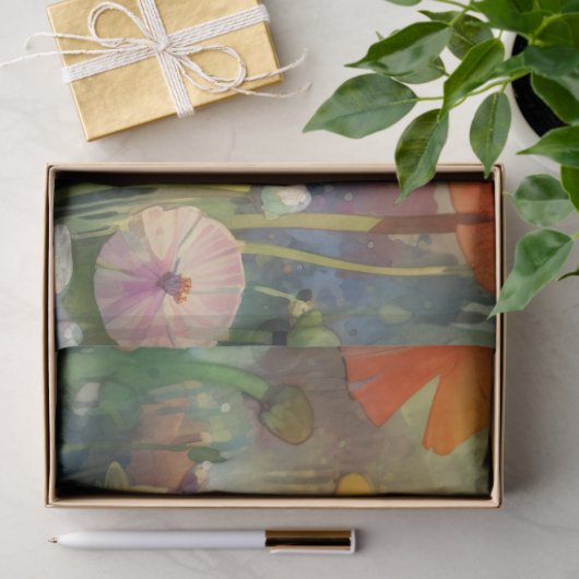 Kikker in Waterverf 2 Decoupage papier (Geschenk)