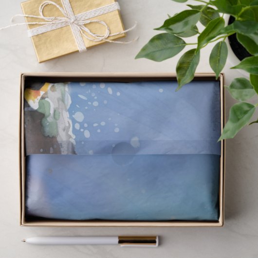 Kikker in Waterverf 3 Decoupage papier (Geschenk)