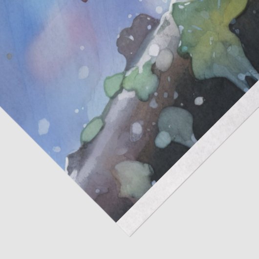 Kikker in Waterverf 3 Decoupage papier (Detail)