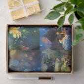 Kikker in Waterverf Collage 1 Decoupage Papier (Geschenk)