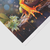 Kikker in Waterverf Collage 1 Decoupage Papier (Detail)