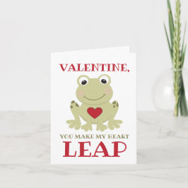 Kikker Je maakt mijn Valentijn van hartverschansin Feestdagen Kaart