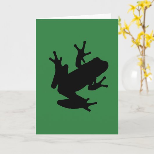 kikker kaart (Gele Bloem)
