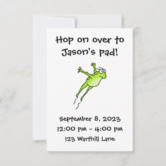 Kikker Kaart (Achterkant)