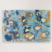 Kikker Kabuki Actor, Kuniyoshi, Ukiyo-e Legpuzzel (Horizontaal)