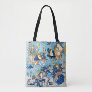 Kikker Kabuki Actor, Kuniyoshi, Ukiyo-e Tote Bag