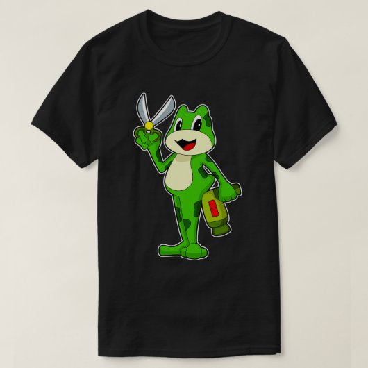 Kikker Kapper Schaar Föhn T-shirt (Design voorkant)
