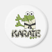 Kikker Karate Tshirts en geschenken Magneet (Voorkant)