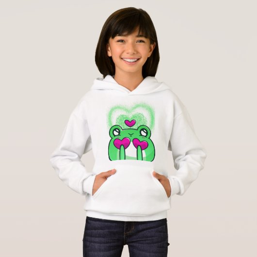 Kikker kawaii sweatshirt (Voorkant volledig)