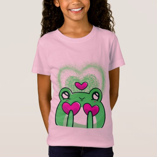 Kikker kawaii T-shirt (Voorkant)