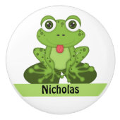 Kikker Keramische Knop (Voorkant)