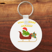 Kikker Kerst T-shirt Sleutelhanger (Voorkant)