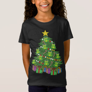 Kikker Kerstboom Leuke Kikker Ornamenten Huisdier  T-shirt
