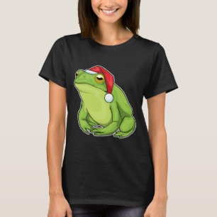 Kikker Kerstman hoed T-shirt