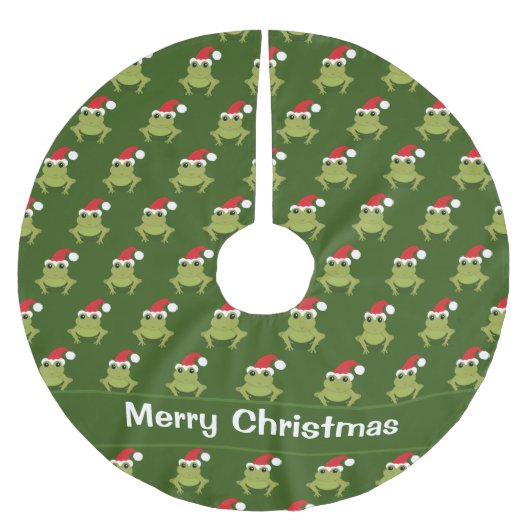 Kikker kerstmis met kerstmis kerstboom rok (Voorkant)