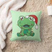 Kikker Kerstmis Winter Dieren Vakantie Kikkers Kussen (Deken)