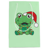 Kikker Kerstmis Winter Dieren Vakantie Kikkers Medium Cadeauzakje (Voorkant)