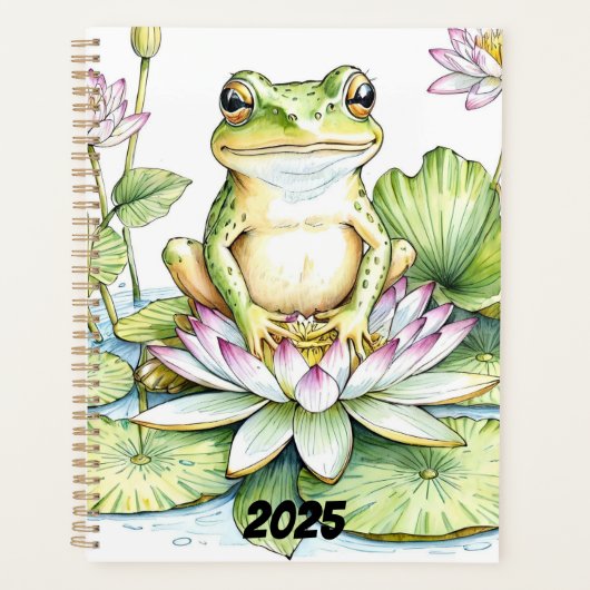 Kikker, kikker en waterlelies, waterlelies planner (Voorkant)