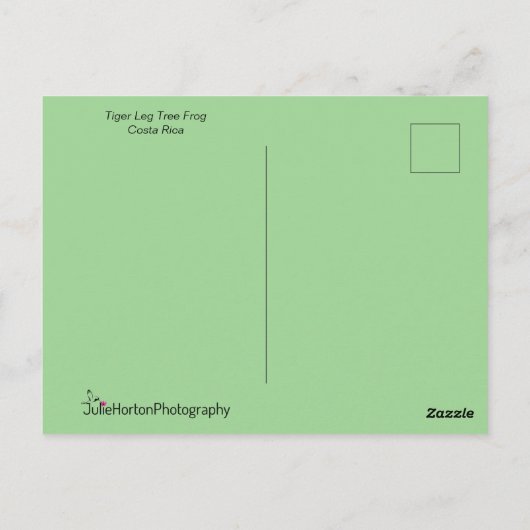 Kikker | Kikker van de tijgerbeen-apen Briefkaart (Achterkant)