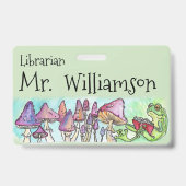 Kikker! Kikker voor lezen van winkel Badge (Achterkant)