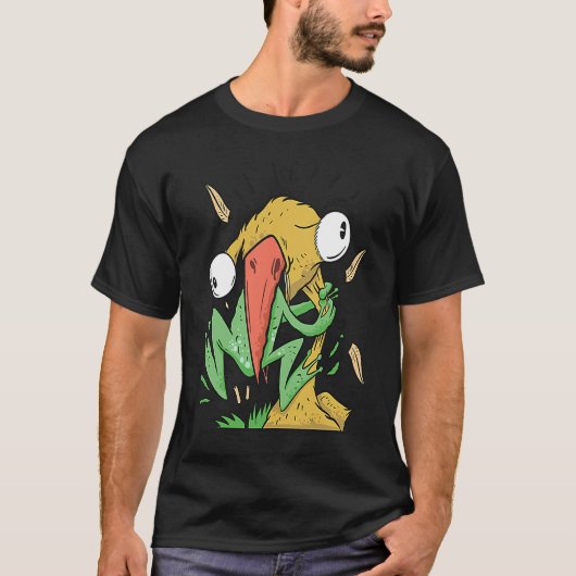 kikker kip hen haan t-shirt (Voorkant)