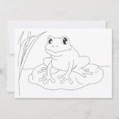 Kikker kleur me kaart 5x7 (Voorkant)