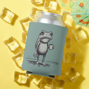 Kikker Koffie Drinkende Meme Mystieke Pad Kikkerli Blikjeskoeler