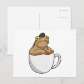 Kikker Koffie Koffieboon Briefkaart (Voorkant / Achterkant)