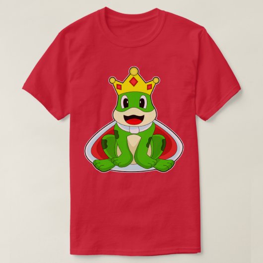 Kikker Koning Kroon 2 T-shirt (Design voorkant)