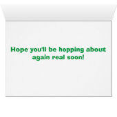 Kikker krijgt een goede kaart (Binenzijde Horizontaal (Onderkant))