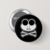 Kikker Kruisbot - Cutout Ronde Button 5,7 Cm (Voorkant /achterkant)